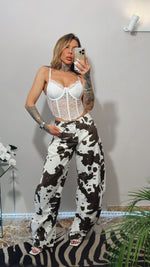 CORSETTO PIZZO CON COPPE E FERRETTO