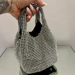 BORSA A SECCHIELLO CON STRASS