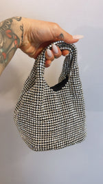 BORSA A SECCHIELLO CON STRASS