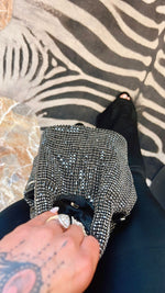 BORSA A SECCHIELLO CON STRASS