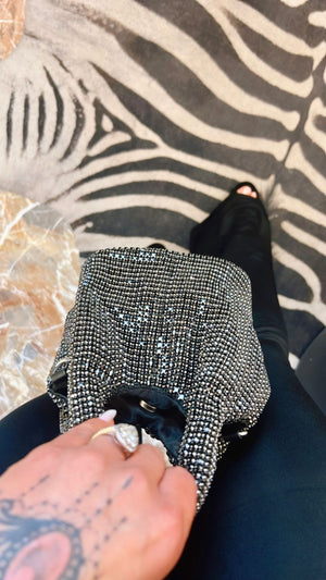 BORSA A SECCHIELLO CON STRASS
