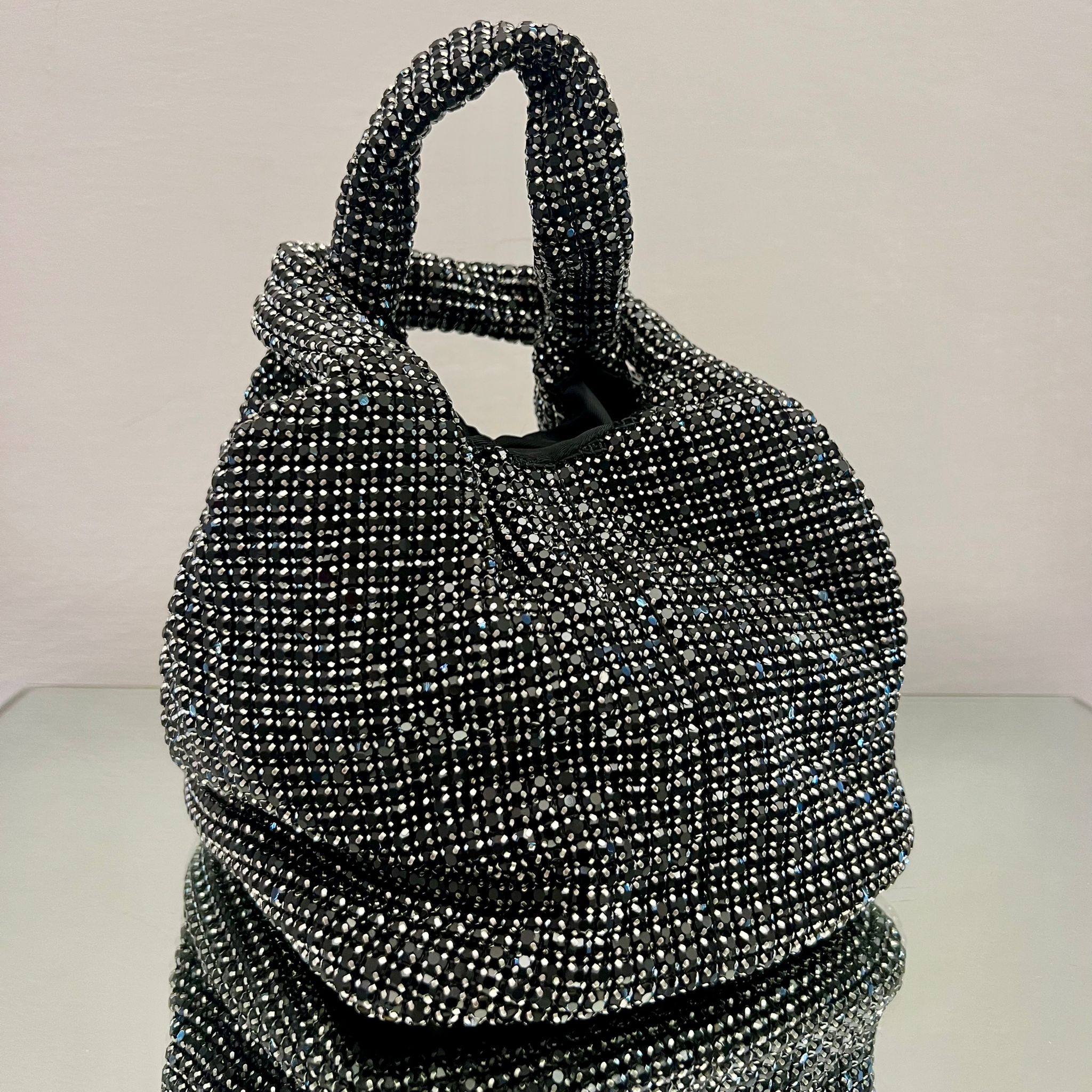 BORSA A SECCHIELLO CON STRASS