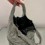 BORSA A SECCHIELLO CON STRASS