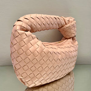 TOTE BAG IN ECOPELLE CON NODO E MOTIVO INTRECCIATO