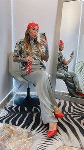 OVERSIZED COTTON T-SHIRT WITH BANDANA