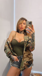 CAMICIA IN COTONE MILITARE