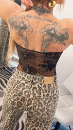 BODY A FASCIA IN PIZZO CHANTILLY