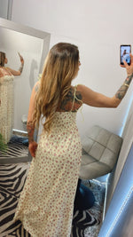 FLORAL DRESS WITH CUPS