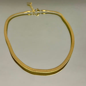 COLLANA DORATA MAGLIA PIATTA