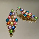 ORECCHINI A PERNO STRASS A GOCCIA