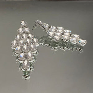 ORECCHINI A PERNO STRASS A GOCCIA