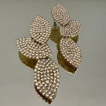 ORECCHINI STRASS FIORE GRANDE