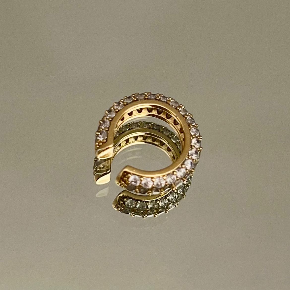ORECCHINI EAR CUFF STRASS