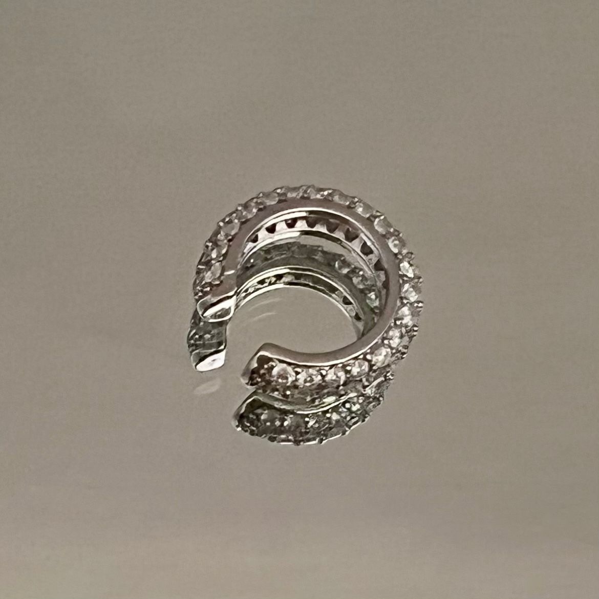 ORECCHINI EAR CUFF STRASS