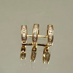 ORECCHINI EAR CUFF STRASS A BAGUETTE