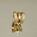 ORECCHINI EAR CUFF MULTIPLO STRASS