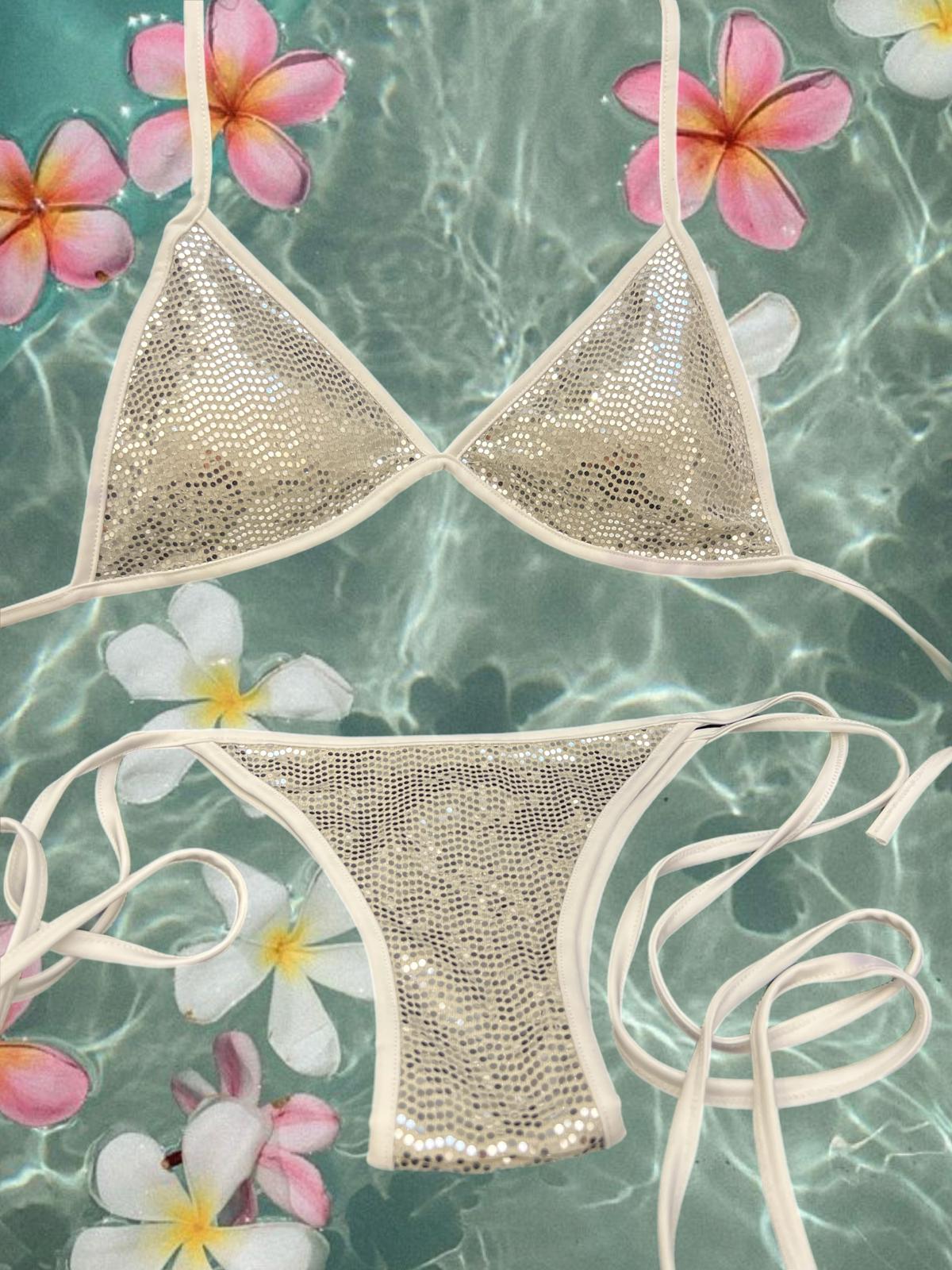 BIKINI MICROPAILLETTES A TANGA