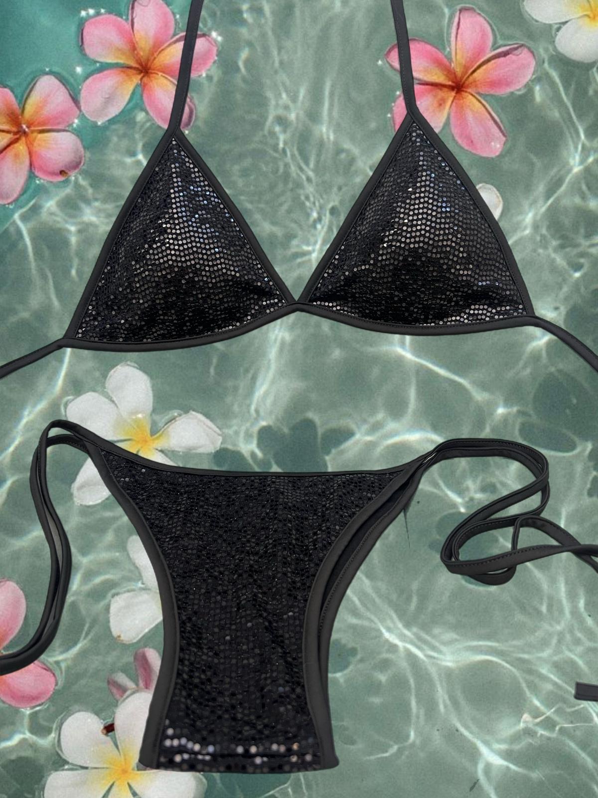 BIKINI MICROPAILLETTES A TANGA