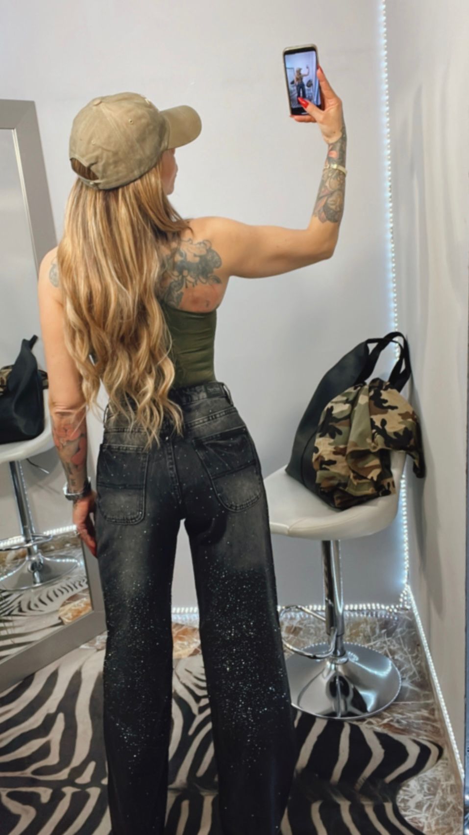 JEANS BALLOON STRASS