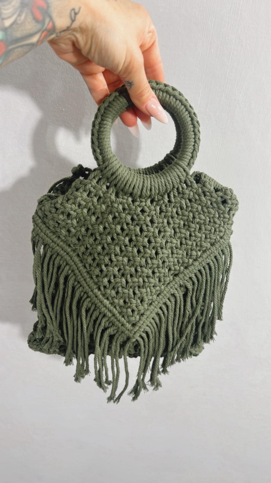 BORSA A MANO IN MAGLIA