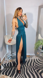 ABITO LUNGO IN LYCRA OPACA