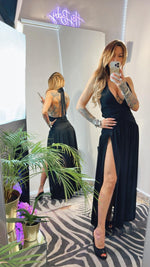 ABITO LUNGO IN LYCRA OPACA