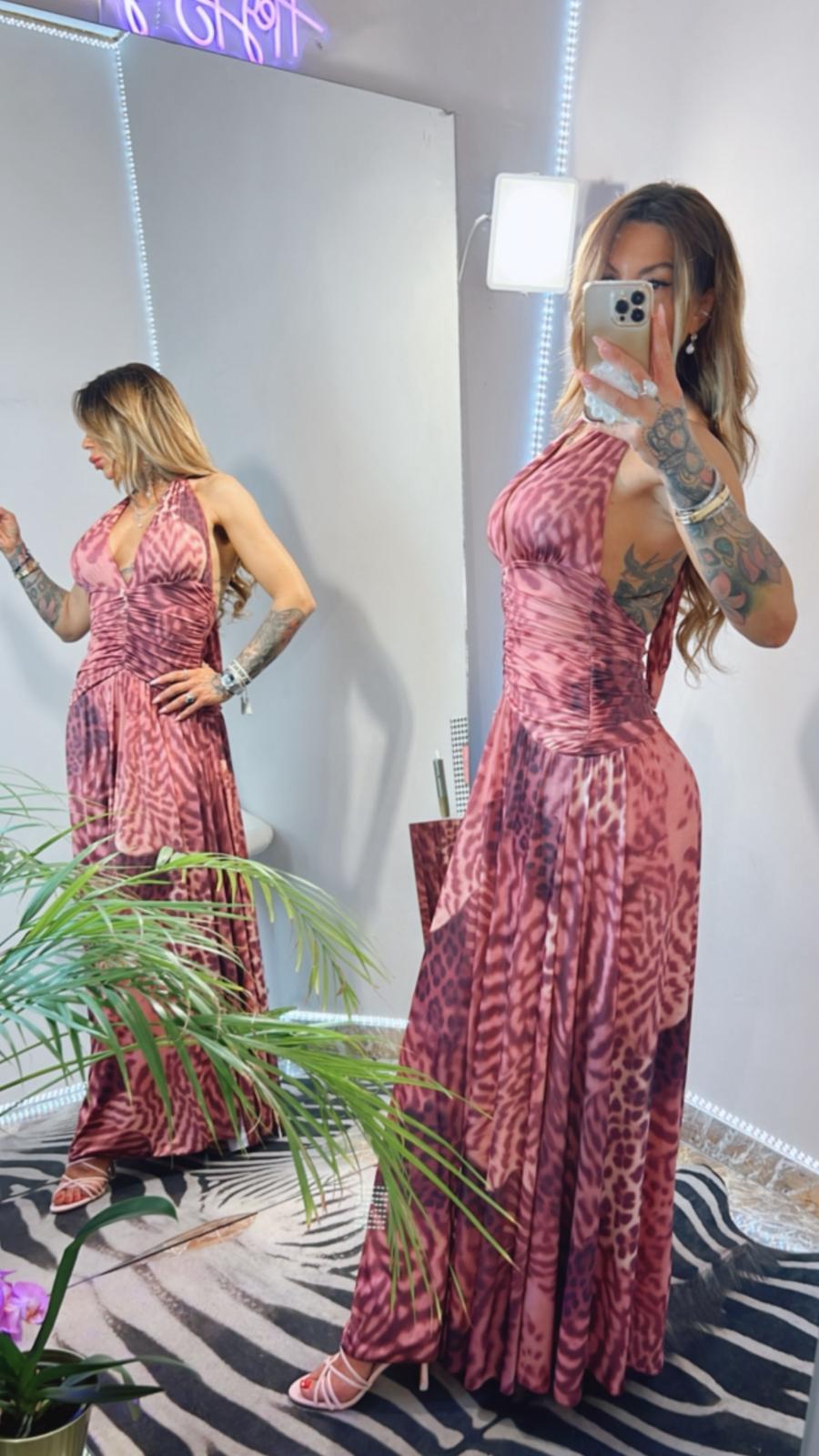 ABITO LUNGO IN LYCRA LUCIDA