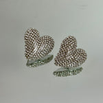 ORECCHINI CUORE STRASS