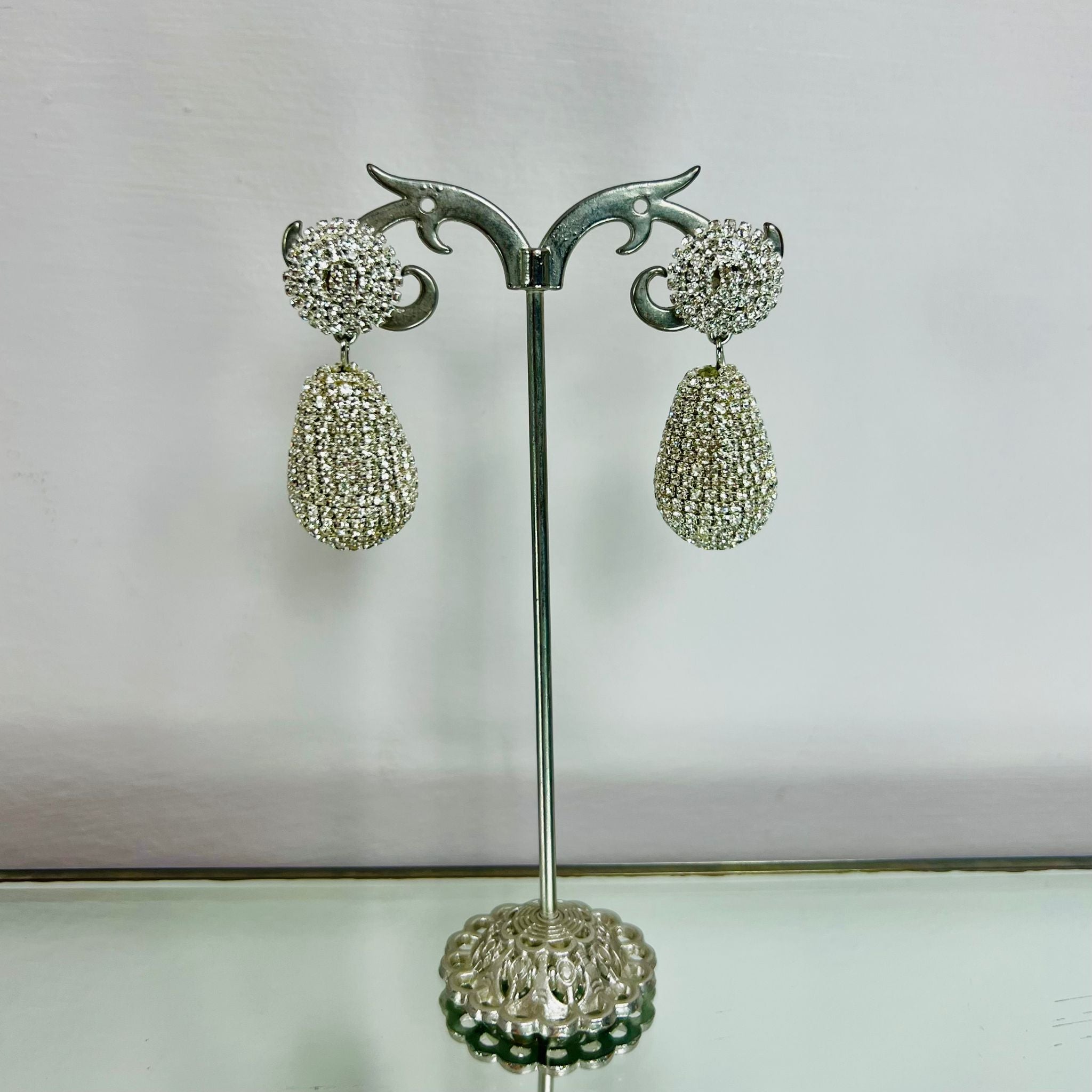 ORECCHINI PENDENTI STRASS GOCCIA