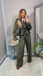 TRENCH CORTO IN CAMOSCIO ECOLOGICO