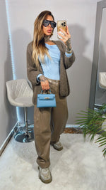 CARDIGAN OVER MOHAIR