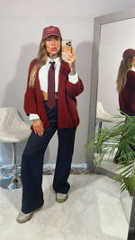 CARDIGAN OVER MOHAIR